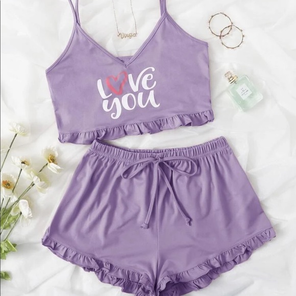 ROMWE Other - Love you sleep set pajamas size XL